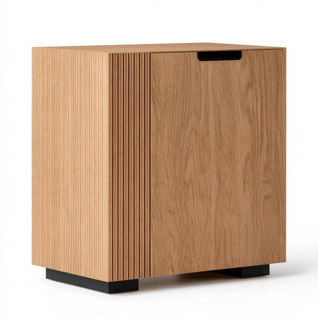 Aufbewahrungsschrank, aus Holz, Farbe: hellbraun