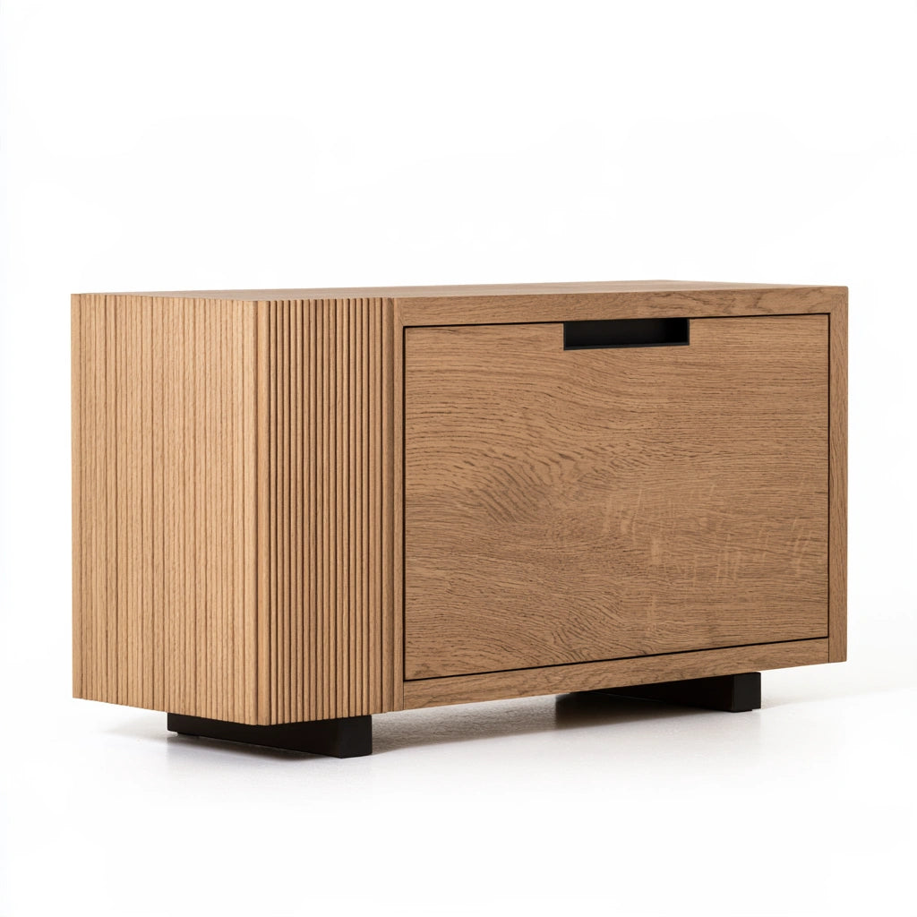 Aufbewahrungsschrank, aus Holz, Farbe: hellbraun