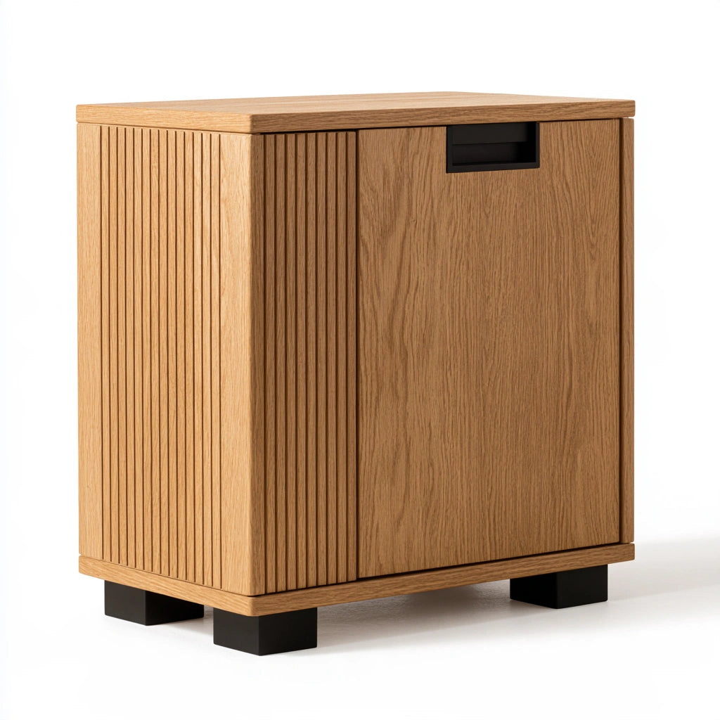Aufbewahrungsschrank, aus Holz, Farbe: hellbraun