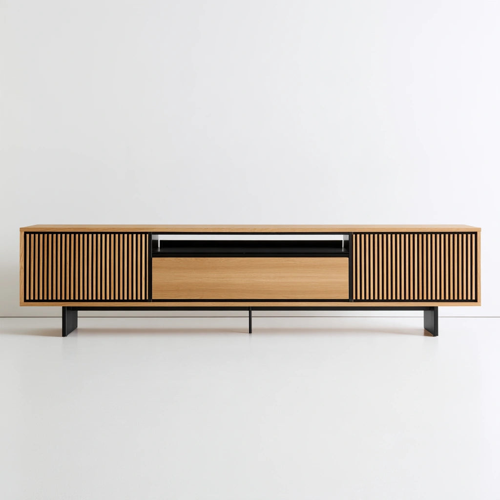 Modernes Sideboard, in Eichenoptik, Farbe: hellbraun