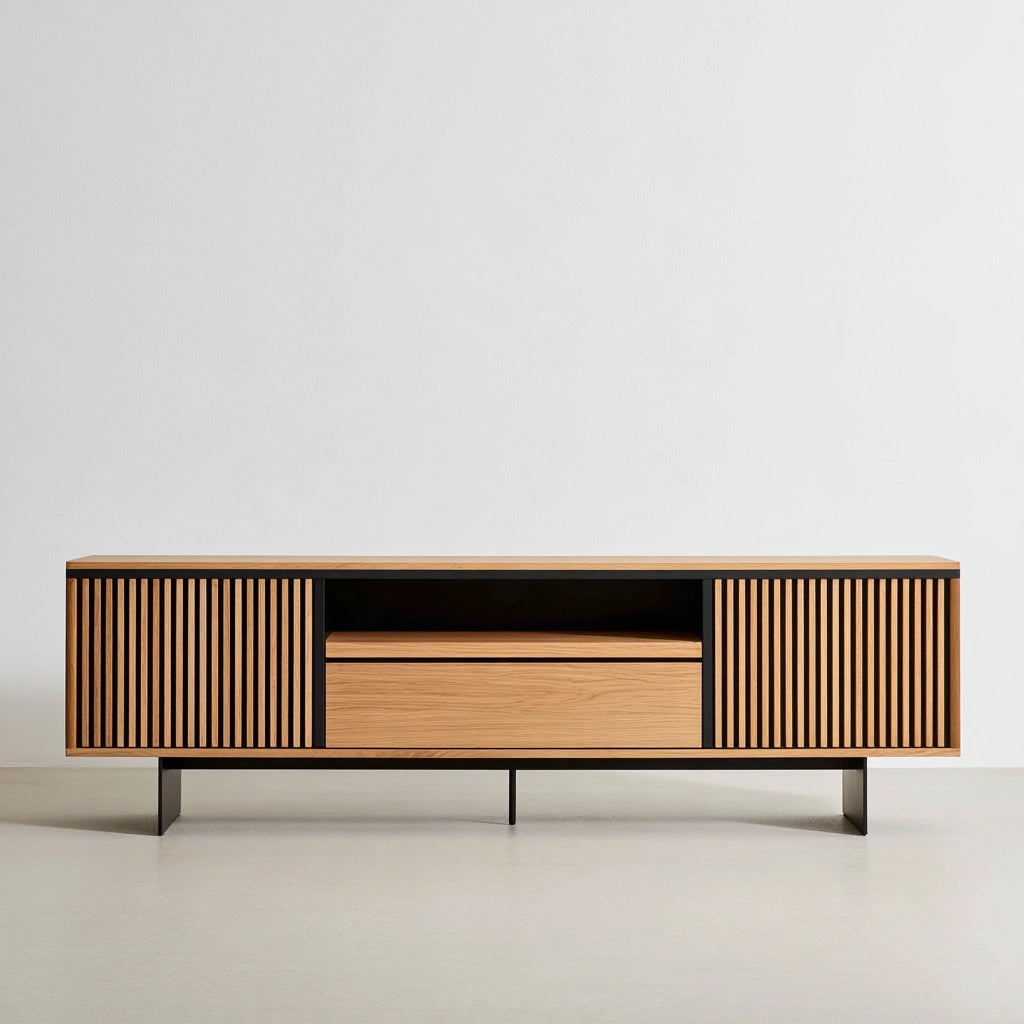 Modernes Sideboard, in Eichenoptik, Farbe: hellbraun